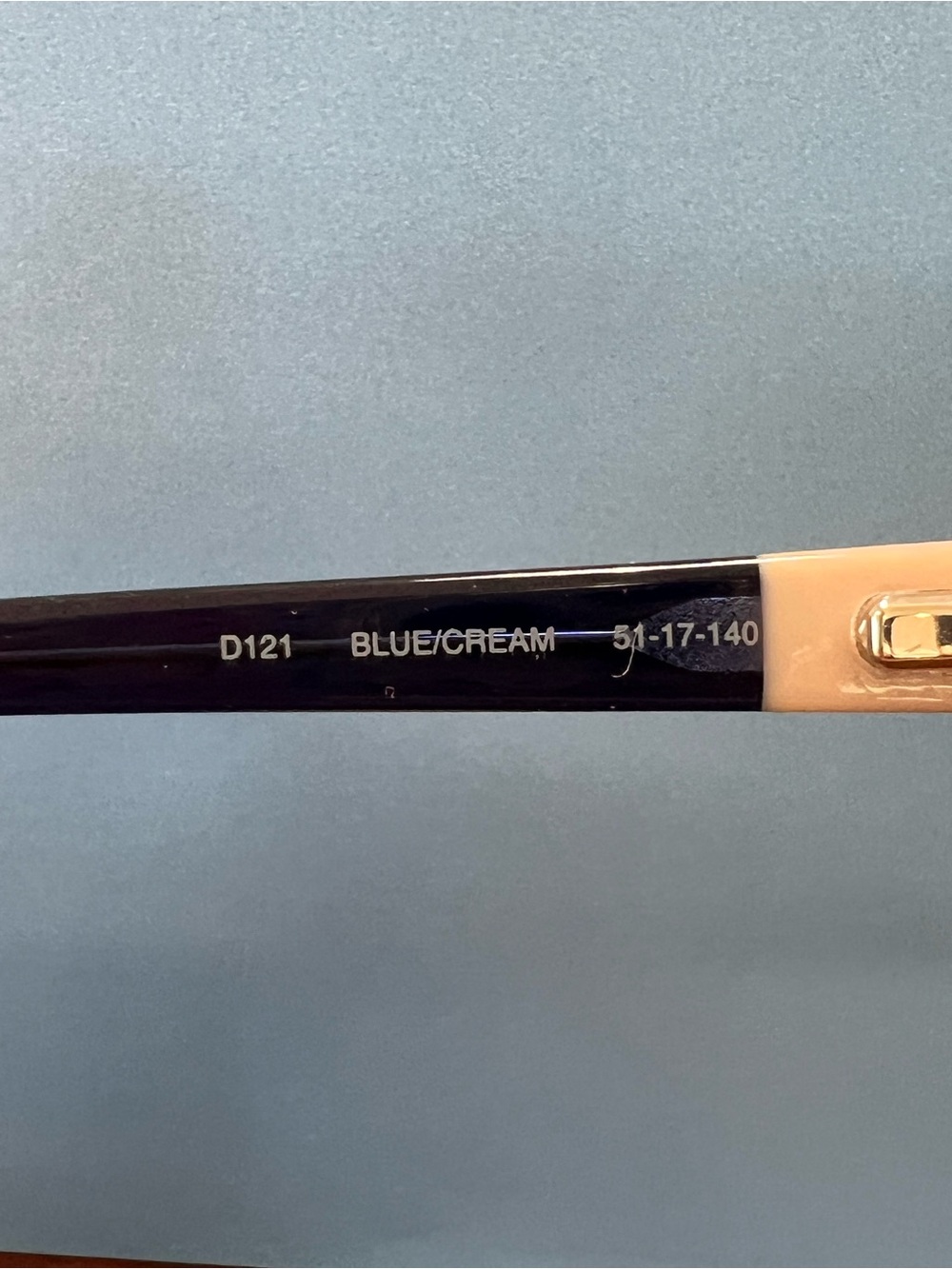 Lucky Brand D121 Blue/Cream 51-17-140 - Picture 3 of 3